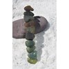 Genuine Surf Tumbled Earth Tones Sea Glass French Barrette Hair Clip 4" or 100 mm Length - Quantity of 1