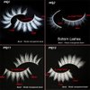 White False Eyelashes Halloween White Eye lashes Extension Tools MUQIU37 Anime Cosplay White Lahses Makeup Natural Looking Masquerade Party Eyelashes Easter Costume Party Eye Lashes (MQ11-14mm)