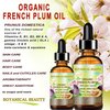 Botanical Beauty Organic PLUM OIL French. 100% Pure Natural Virgin Unrefined Undiluted Cold Pressed Carrier Oil. For Face, Skin, Hair, Body, Lips, Nails 4 Fl.oz - 120 ml