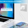 Qntry USB Wall Charger, [MFi Certified] iPhone Charger Lightning Cable 6FT(4PACK) Fast Charging Data Sync Cords Dual Port USB Plug Compatible with iPhone 12/mini/Pro/Max/11/Pro/Xs/XR/X/8/7/Plus