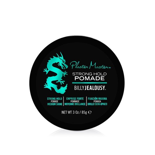 Billy Jealousy Plaster Master Water-Soluble Hair Pomade for Men, All Day Strong Hold with Medium Shine, Won't Flake & Safe for Color-Treated Hair, 3 Ounce
