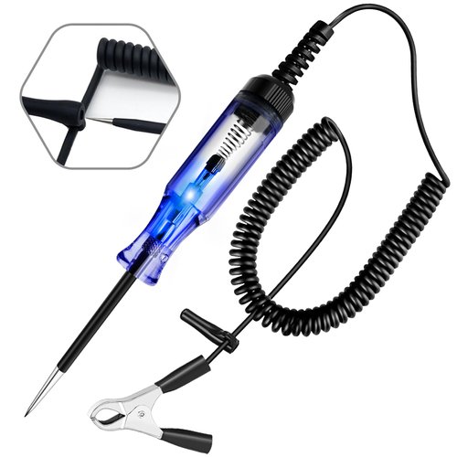 ATOBLIN Automotive Test Light, 6V-12V-24V DC Circuit Tester with Dual Color LED Bulb Light for Continuity Voltage Electrical Fuse Tester with Replacement Indicator Light for Car, Truck, Vehicles