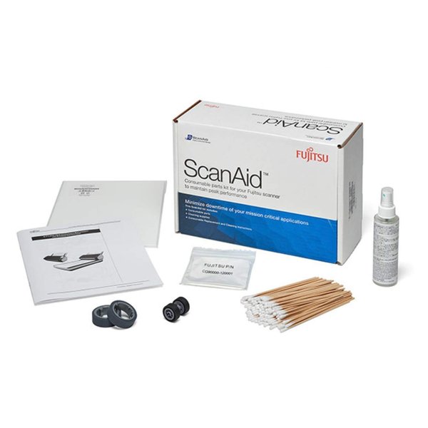 Manufacturer's Genuine ScanAid Kit, Cleaning Supplies & Replacement Parts, fi-7140 fi-7240 fi-7160 fi-7260 fi-7180 fi-7280 fi-7300NX