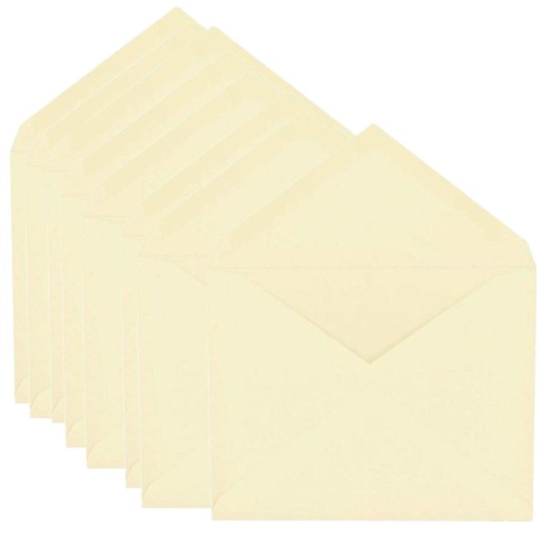 1InTheOffice A2 a2 Envelopes Ivory, Gummed Ivory Invitation Envelopes, 4 3/8" x 5 3/4", 100/Box