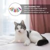POPETPOP 10pcs Cat Teaser Wand Replacement with Bell Metallic Foil Tassel Cat Wand Toys Interactive Catcher Teaser for Cat Kitten Pet Entertainment Hunting Exercise
