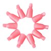 KINGMAS 10 Pcs Gel Nail Polish Remover Clips, Plastic Acrylic Nail Art Remover Soak Off Wrap Cleaner Cap Clip