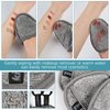 Reusable Makeup Remover Pads Microfiber Exfoliating Washcloth Ultra Soft Facial Cleansing Cloths for Sensitive Skin Face,Eye,Lips With Laundry Bag Pack of 12 Grey