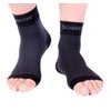 Doc Miller Ankle Compression Sleeve - Heel Brace for Heel Pain - Plantar Fasciitis Foot Wrap for Ankle Support and Neuropathy Relief - 1 Pair Black Plantar Fasciitis Wrap - Medium Size
