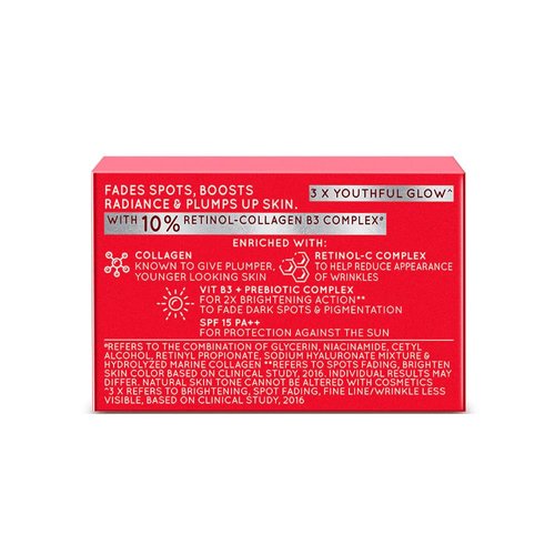 Pond's Age Miracle | For Youthful Glow Day Cream | With 10% Retinol - Collagen B3 Complex | 12g ( 0.42 Ounce )