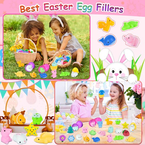 Malendo 36PCS Halloween Mochi Squishy Toys for Kids Girls Boys Halloween Party Favors Mochi Squishies Halloween Décor Class Rewards Halloween Treat Bags Gifts Trick or Treat Goodie Bag Fillers