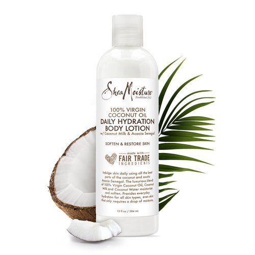100% Virgin Coconut Oil Daily Hydration Body Lotion by Shea Moisture for Unisex - 13 oz Body Lotion