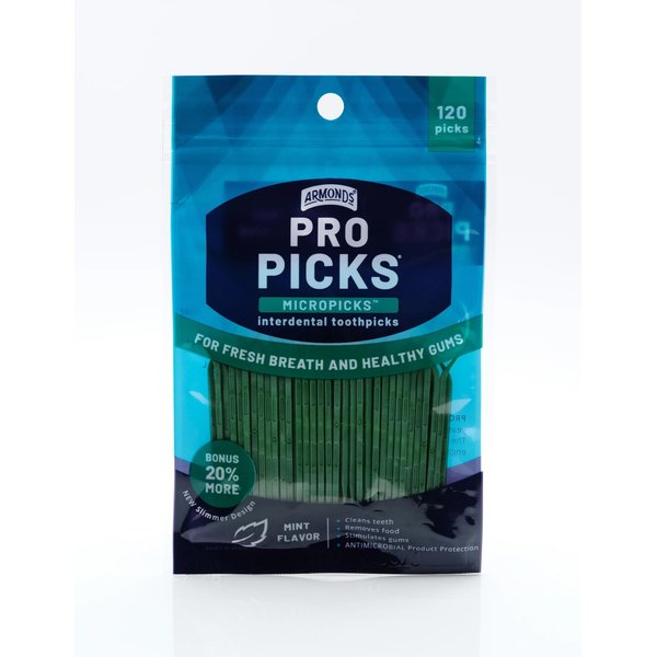 Armonds MicroPicks Plastic Toothpicks, 1 Pouch Bag