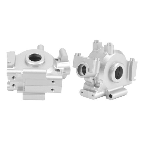 Aluminum Alloy RC Car Front Gearbox,Gear Box for Losi Baja Rey 1/10 RC Car (Silver)