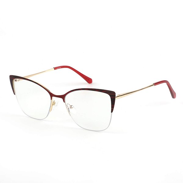 Krooway Cateye Blue Light Blocking Glasses for Women Anti Eyestrain Computer Game Glasses Metal Frame