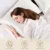 ZIMASILK 100% Pure Mulberry Silk Pillowcase for Hair and Skin Health,Soft and Smooth,Both Sides Premium Grade 6A Silk,600 Thread Count,with Hidden Zipper,1pc (Queen 20''x30'',Ivory)