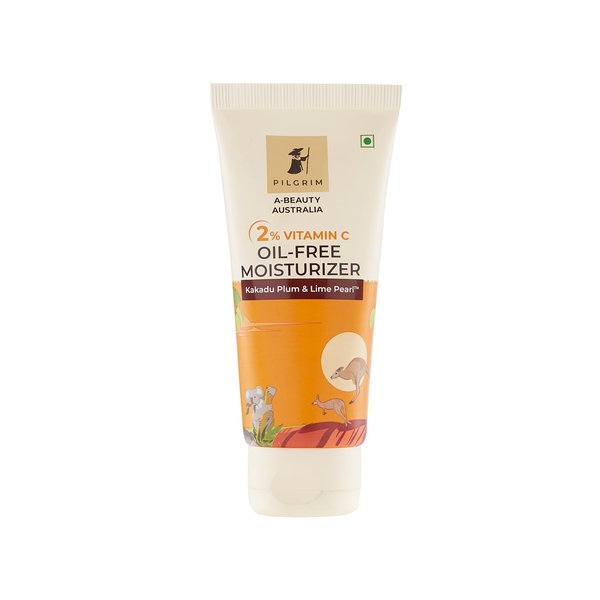 Pilgrim Australian 2% Vitamin C Oil free Moisturizer with Kakadu Plum & Lime Pearl| Vitamin C Moisturizer for Face | Moisturiser for all skin | Women & Men | 50 gm (1.76 Oz)