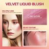 Liquid Blush Makeup, Soft Cream Liquid Blush Makeup Wand,Matte Creamy Blush for Cheeks,Cream Liquid Blush, Natural-looking, Smudge Proof, Long Lasting, Blendable Blush Stick Cosmetics (03#)
