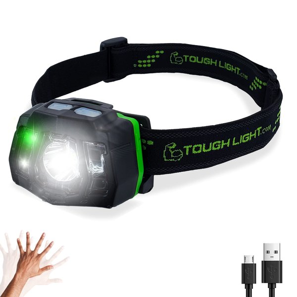 Tough Light 900mAh Rechargeable Li Polymer Battery, Waterproof, Adjustable, Green Flashlight