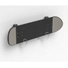 WANLIAN Skateboard Wall Mount Display Rack Skateboard Wall Rack Display Rack Hanger Rack Skateboard Wall Mount Bracket Deck Rack (Transparent 1 Pair)
