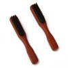 Boar Bristle Hair Brush, Slick Back Hair Brush with Wood Handle & Thick Medium Stiffness Bristles, Detangles Hair, Fights Frizz, Professional Barber, Styling &Women's and Men's Grooming Accessories