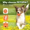 PETOPIA Pomelo Dog Toy, Natural Rubber Chew Toy, Treat Dispensing Dog Puzzle Toy, Interactive Dog Toy for Aggressive Chewers, All Breed Sizes