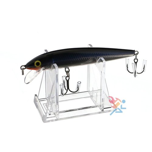 OnFireGuy 25pcs Fishing Lure Display Stands | Clear Acrylic Fishing Lure Easels | Accessories for Fishing & Decoration | 3-Piece Display Stand Measurements: 2" H x 2-5/8" W x 1-1/2" D