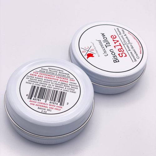 Big Crazy Buffalo Pure Bison Tallow Salve, Unscented, 1 Pack - No Irritating Ingredients, Simple & Clean, Body Butter, Full Body Hydration, Replaces Lotion, For Cracked, Dry, Itchy, Irritated Skin