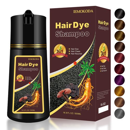Fedulili 10 Min Hair Dye Shampoo for 3-4 Weeks Gray Coverage - 3 In 1 Cubre Canas for Women and Men, 500 ml (Silver Gray)