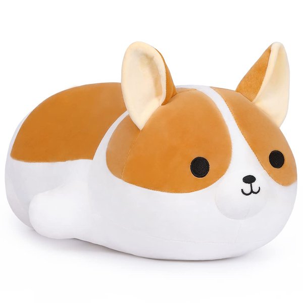 MIAOHAHA Plush Corgi Dog Shiba Inu Dog Plush Pillow Stuffed Animal Corgi Kids Plush Toy Pillow(Corgi,60cm/23.6in)