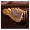 BEINY Natural Green Sandalwood Comb - Anti Static Wooden Hair Comb with Thickening Round Handle for Hair Health