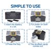TAAVOP Card Shuffler 2-4 Deck Automatic, Battery-Operated Electric Card Shuffler Machine for UNO/Poker/Playing Card