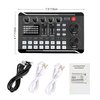 Facmogu F998 Live Sound Card Audio Mixer, Podcast Audio Interface with DJ Mixer Effects, Voice Changer with Sound Effects for Karaoke Tiktok YouTube Live Streaming Record Gaming