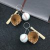 HUIANER Miniatures Baseball Bat 9pcs Dollhouse Accessories Sports Mini Bat Glove Ball Set Mini Dollhouse Kitchen Fairy Garden Cake Topper Decoration