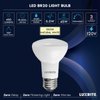 LUXRITE BR20 LED Light Bulb, 6.5W (45W Equivalent), 3500K Natural White, 460 Lumens, Energy Star, Dimmable, Damp Rated, LED Flood Light Bulb, UL Listed, E26 Medium Base