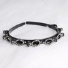 YienDoo Fashion Crystal Hair Band Sparkling Crystal Bangs Hairstyle Clips Hairpin Silver Rhinestones Headband Bridal Crown Tiara Hair Hoop Wedding Hair Accessories for Women Girls