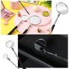 3 Pieces Telescoping Inspection Mirror Round Mirror Inspection Tool for Check The Condition of The Vehicle, Observe The Eyelashes, Mouth and Other Small Parts