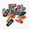 B.PHNE Matte Snap Hair Clip Barrettes for Girls women, No Slip Cute Solid Candy Color Hair Accessories Hair Pins (SnapClip20A) 20Pcs