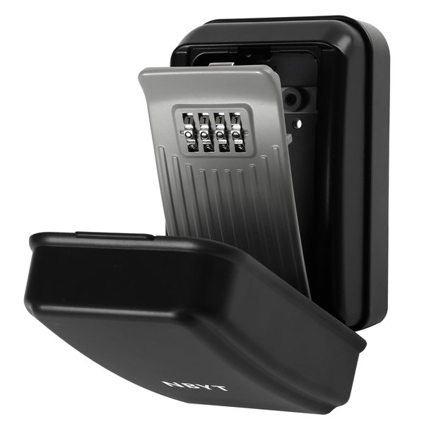 NBYT Portable Combination Lock keybox, Wall Mount,For House Keys Key Hiders to Hide a Key Outside,Waterproof Key Safe Storage Lock Box