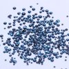 Mixed 1000pcs 2-6mm Navy Blue AB Resin Nail Rhinestones 3D Non Hotfix Glitter Round Flatback Nail Stones Strass Gems Diamonds DIY Nail Art Decoration (25 Navy Blue AB)