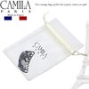 Camila Paris CP2958 French Hair Ponytail Holders Ties, Flower, Handmade, Gray, Strong Hold Grip Hair Clips for Women, No Slip and Durable Styling Girls Hair Accessories, Made in France