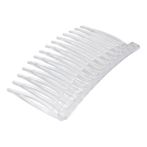 Lurrose Wedding Decor Plastic Comb 10pcs Clear Hair Combs Hair Clip Combs Plastic Bridal Wedding Veil Combs Fine Hair Styling Accessories for Women Girls Decorative Hair Combs Braided Wigs