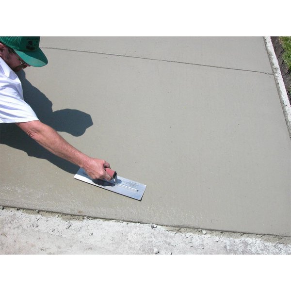 MARSHALLTOWN Concrete Finishing Trowel, 12 Inches by 3 Inches, Curved DuraSoft Handle, Made in the USA, MXS56D