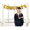 Treasures Gifted Gold Congrats Balloons - Graduation Decorations Class of 2023 - Congratulations Banner - Gold Graduation Banner 2023, Graduation Balloons 2023 - Gold Graduation 2023 Balloons
