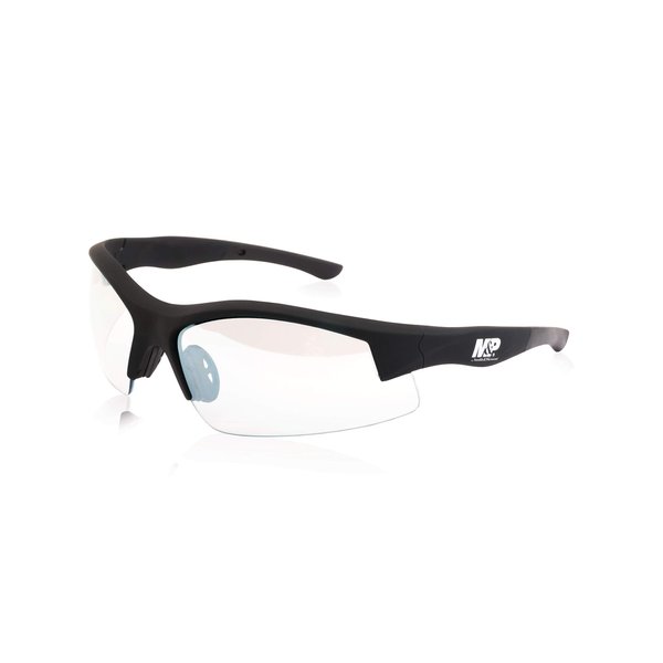 Smith & Wesson M&P Super Cobra Frame Shooting Glasses with No-Slip Rubber, Impact Resistance and Anti-Fog Lenses for Shooting, Working and Everyday Use