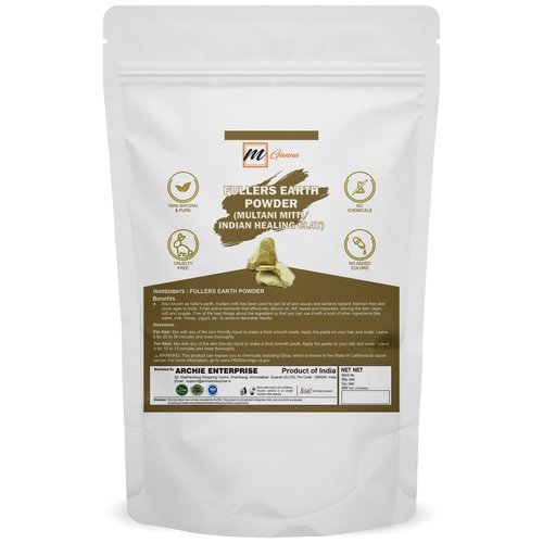 mGanna 100% Pure Natural 0.50 Lbs Purified Multani Mitti Mud | Fullers Earth Clay Powder Cosmetic Grade | Natural Face Mask (Half Pound)