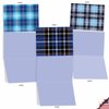 The Best Card Company - 10 Boxed All Occasion Cards with Envelopes (4 x 5.12 Inch) - Colorful, Fun Note Cards Assorted - Tartan Blue M3100