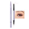AKARY Glitter Matte Eyeliner Lying Silkworm Pen, Dual-ended Eyeshadow Liner Pencil, Face Highlighter Makeup Long lasting Waterproof Matte Liquid Silkworm Eyeliner Pen, 02 Matte Peach Pink + Pink Brown