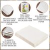 25 Sheets Watercolor Paper 300gsm Handmade Paper Sheets 8 x 6inch Deckled Edge Paper Rough/Textured Cotton Paper Ivory White Textured Paper for Watercolor, Writing Calligraphy, Invitations, Crafts