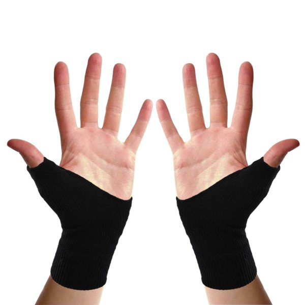 AYSONG Thumb Arthritis Wrist Brace Compression Gloves,Comfort Fingerless Crocheting Arthritis Support Glove,Relief Carpal Tunnel and Thumb Arthritis Pain for Women(1 pair)