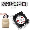 DOOLMIN Black and White High Contrast Baby Cloth Book Toys,Baby Soft Books Age 0-6 Months,Baby Book for Brain Development in Newborns Aged 6-12 Months,Montessori Learning Toys for Infants (Beetle)